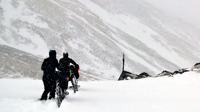 Aaron Fanetti on Rainy Pass